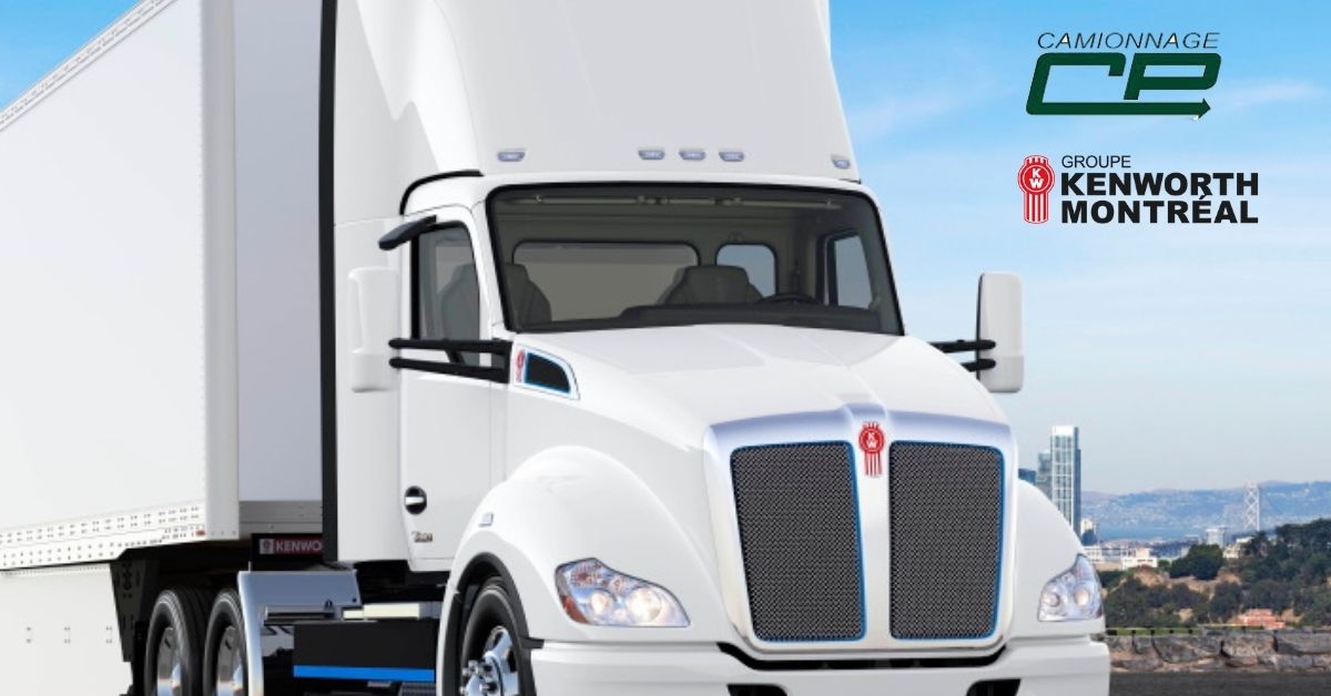 Camionnage CP est le premier à commander un véhicule électrique à batterie Kenworth T680E sans émissions au Canada.